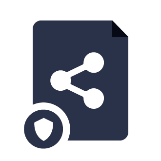 share files securely icon
